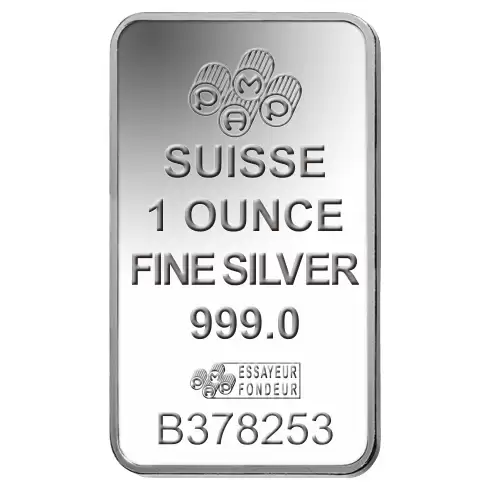 Silver Bullion Bars 1oz PAMP Minted Bar Silver