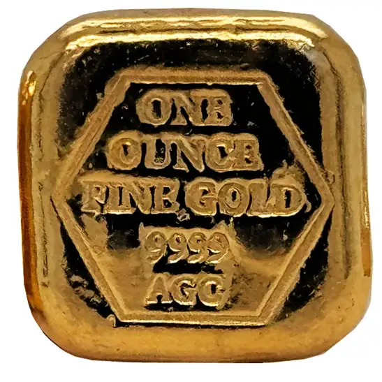Gold Bullion Bars 1oz AGC 9999 Cast Gold Bullion Bar