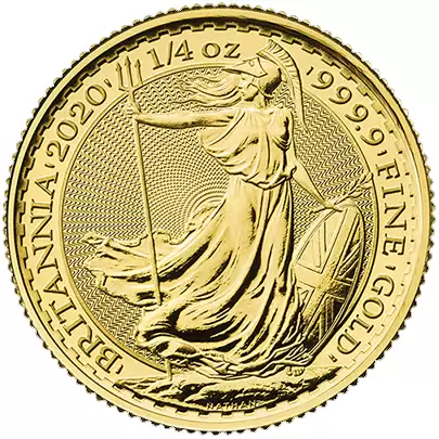 Gold & Silver Coins 1/4 Oz Gold Royal Mint Britannia 9999 Bullion Coin
