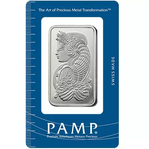 Silver Bullion Bars 1oz PAMP Minted Silver Bar