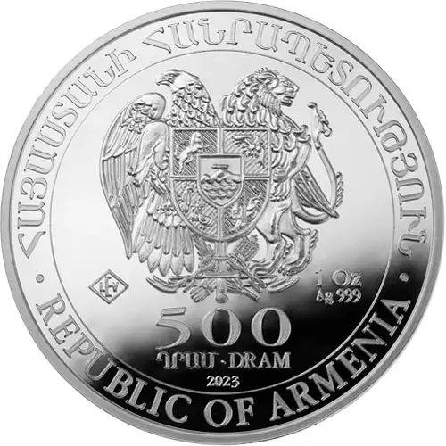  1oz Silver Armenian Noahs Ark Minted Bullion Coin