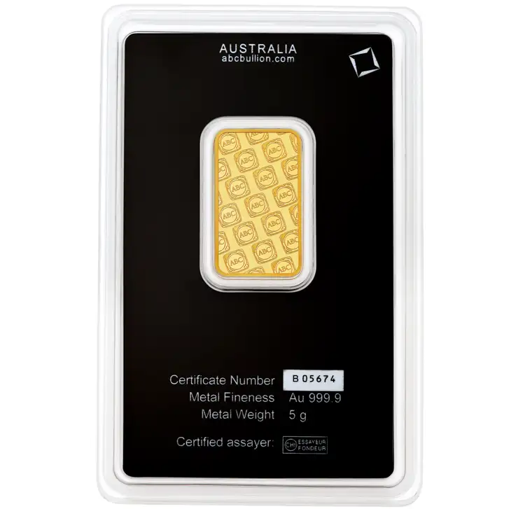  5g ABC Bullion Minted Gold Tablet