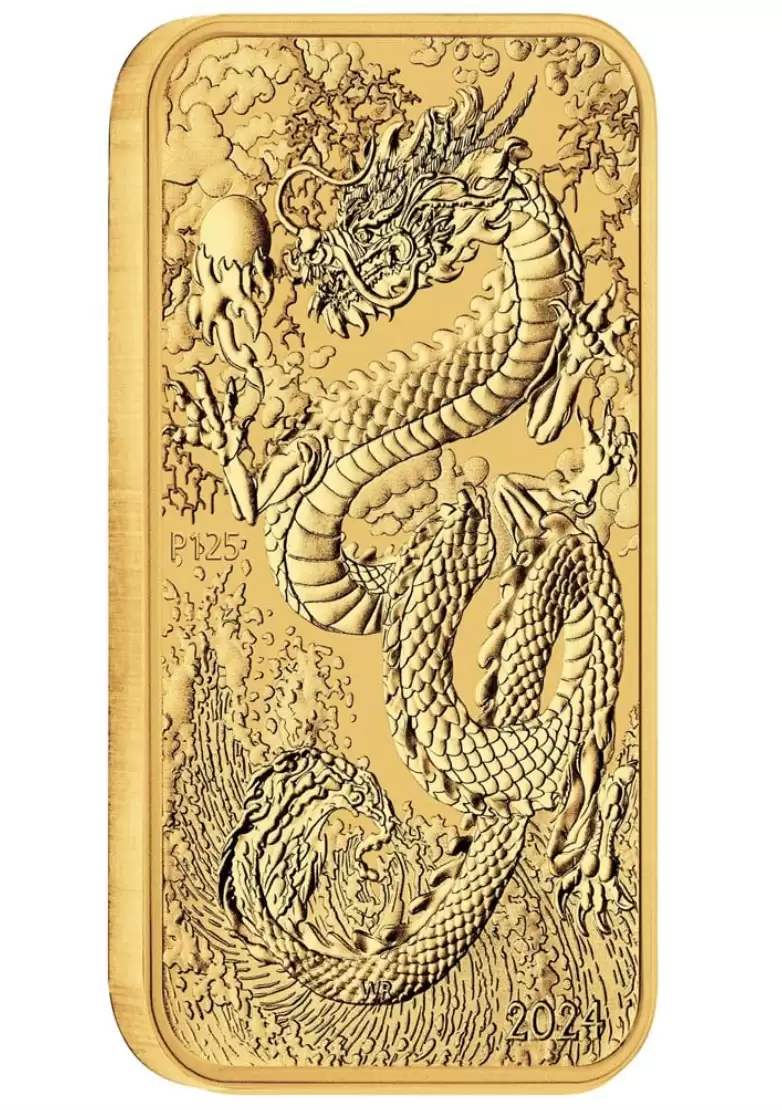  1oz Gold 9999 Perth Mint Bullion Dragon 2024