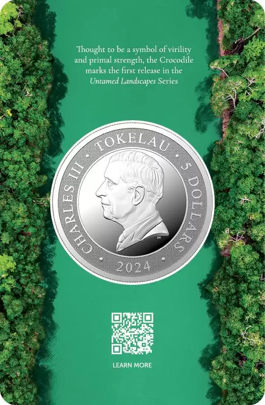  Untamed Landscapes The Crocodile 1oz Silver Coin - Blisterpack Silver